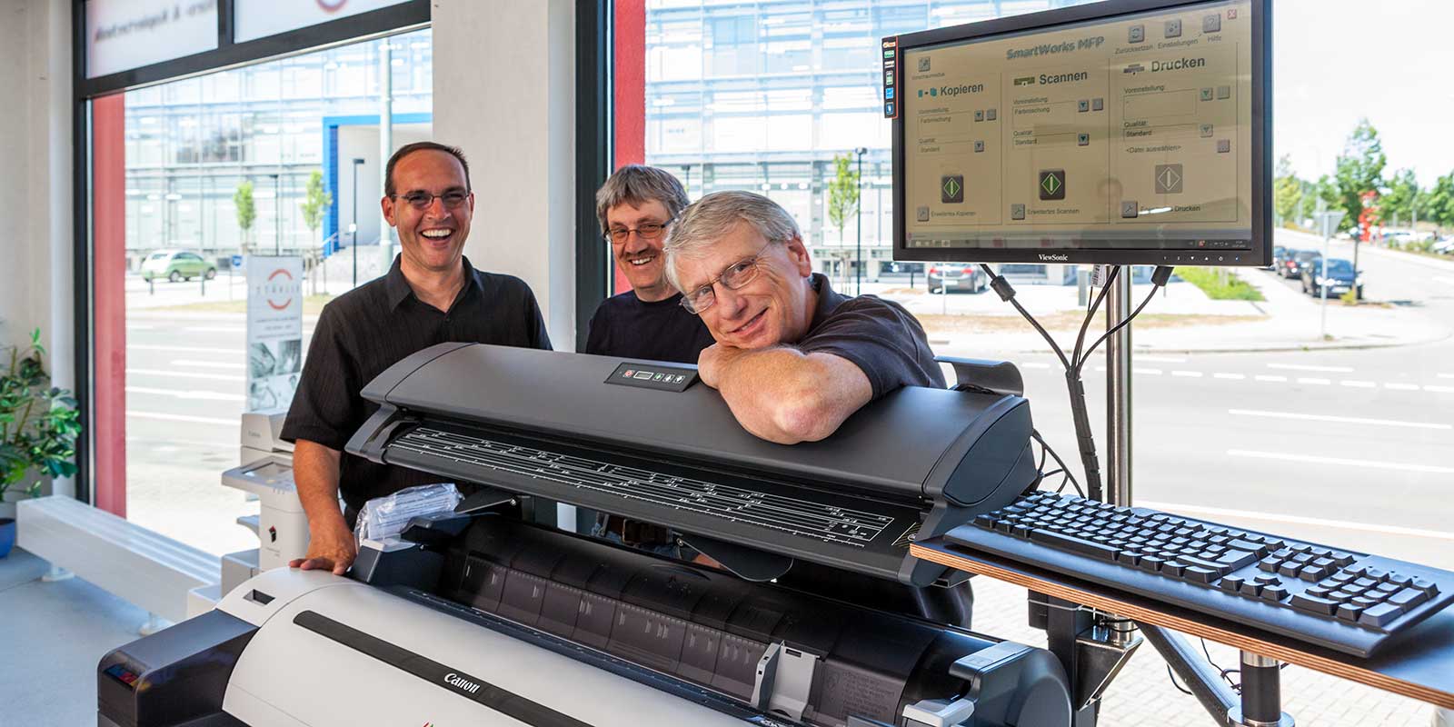 Das Techniker-Team der Stähler Kopiertechnik in Kaiserslautern